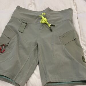 lululemon athletica women’s  moss green Athletic Shorts. Worn once.
